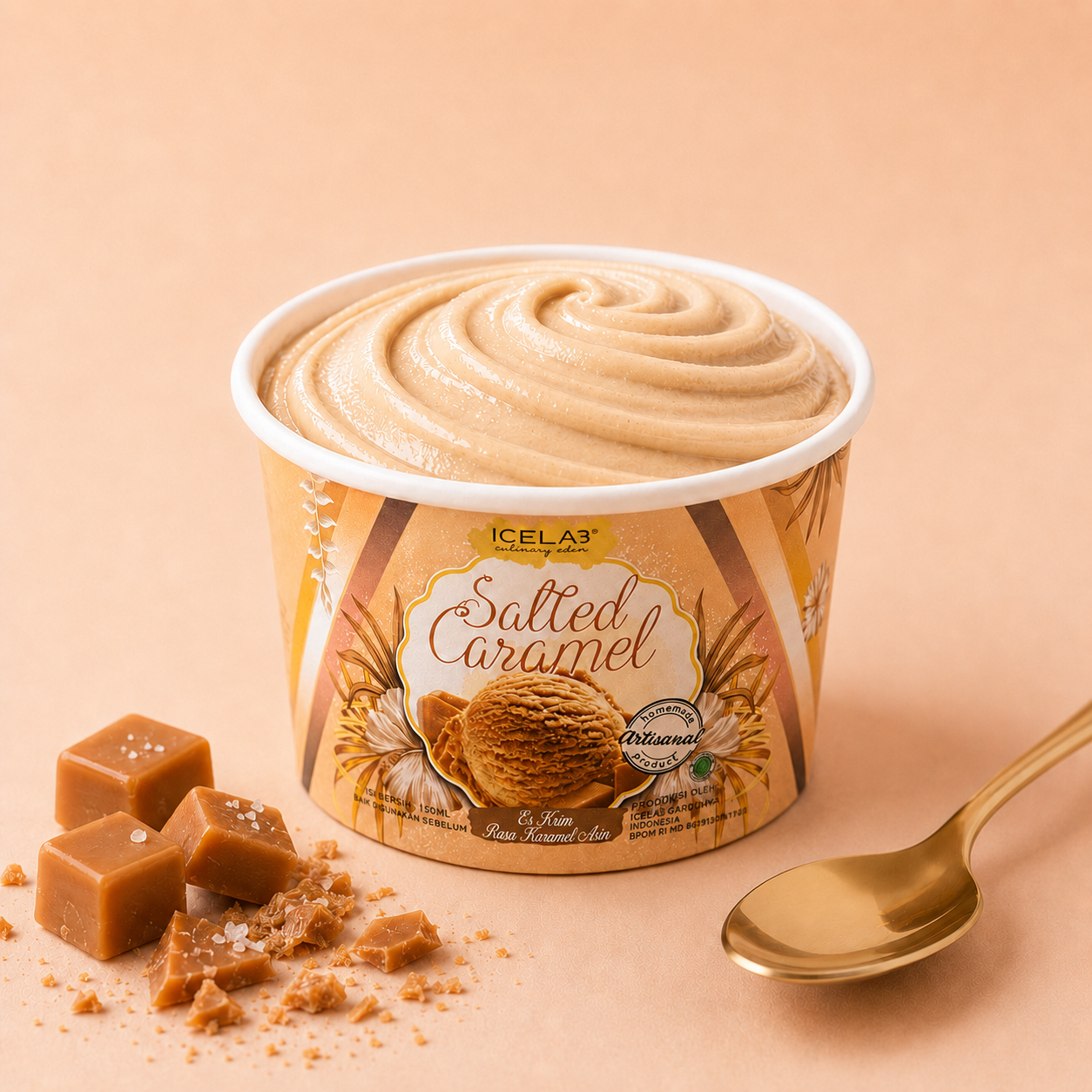 Salted Caramel Gelato (Dairy)
