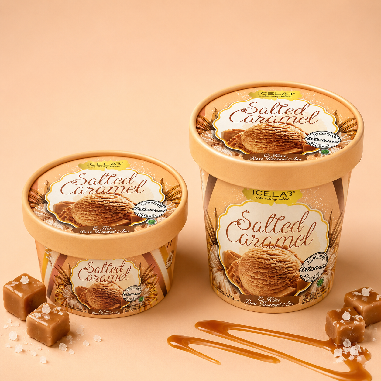 Salted Caramel Gelato (Dairy)