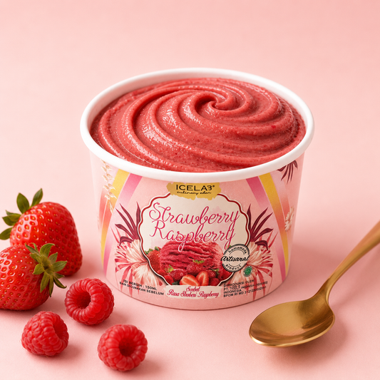 Strawberry Raspberry Sorbet (Vegan)