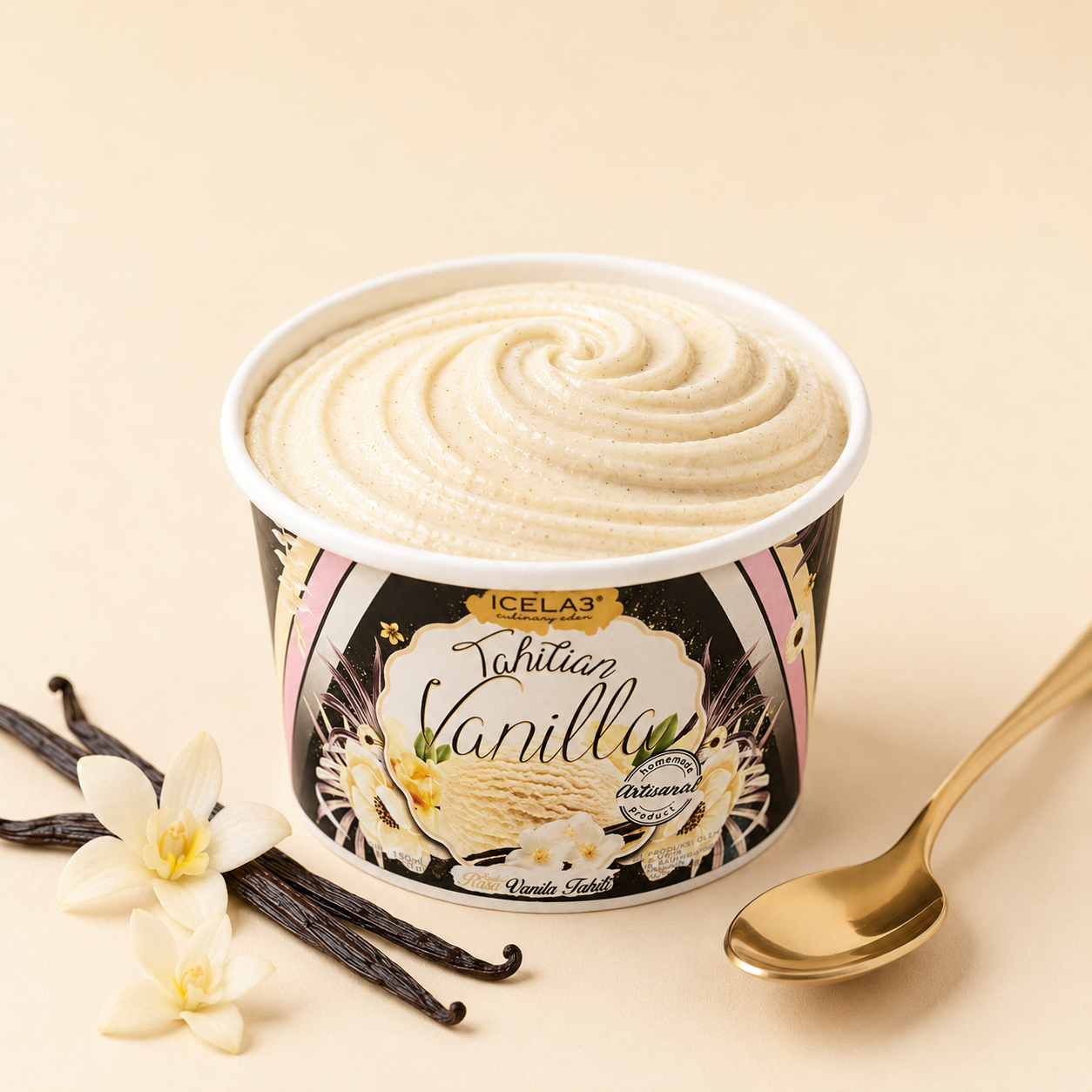 Tahitian Vanilla Sorbet (Vegan)